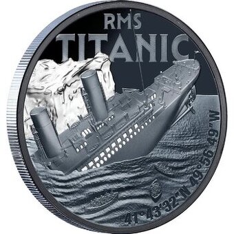 LUXUS Silbermünze 1 oz Titanic Black Proof 2025