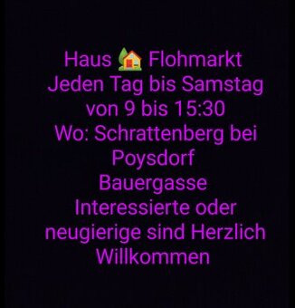 Haus -Flohmarkt