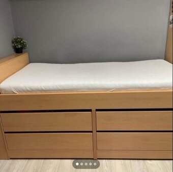 Hochbett mit 4 Schubladen und Matratze