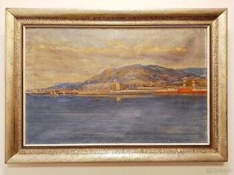 Gemälde Eduard Adrian Dussek, Messina Öl auf Leinwand 72x103