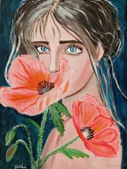 Frau mít Blumen - 1