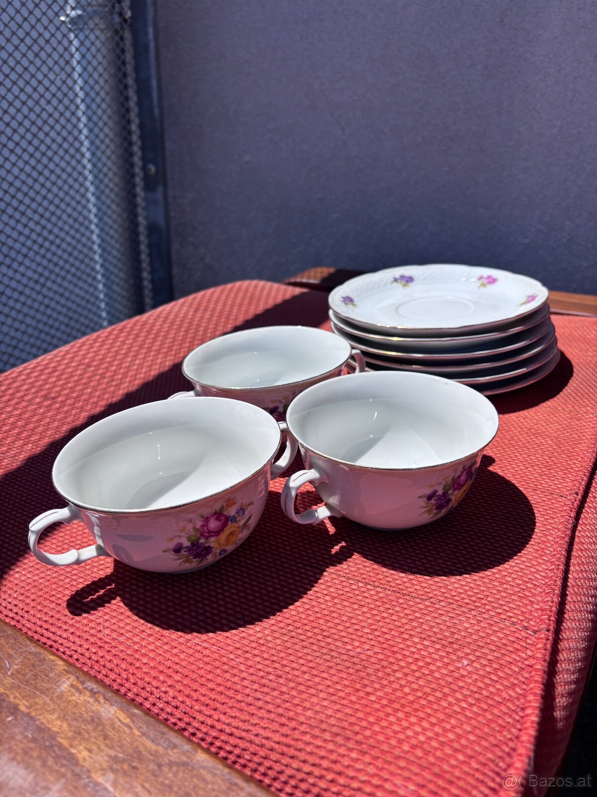 Bouillon-Tassen mit Untertassen von THUN – Karlsbader Porzel - 2