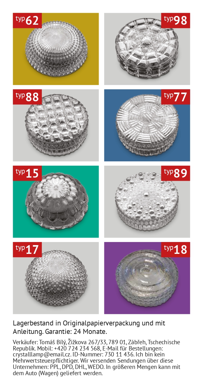 Angebot von Retro-Kristalllampen - 2
