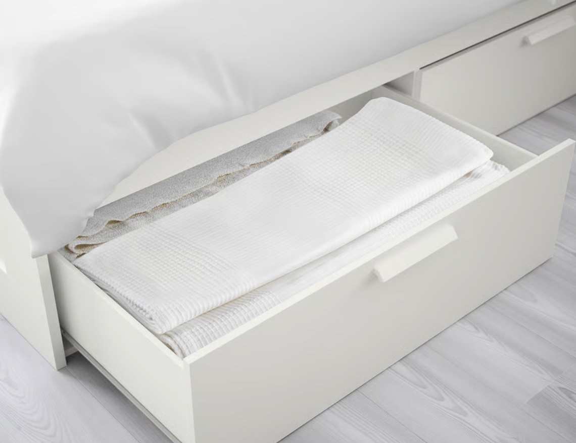 Bett 140x200 inkl. Matratze mit 4 Schubladen zum Ausziehen - 2