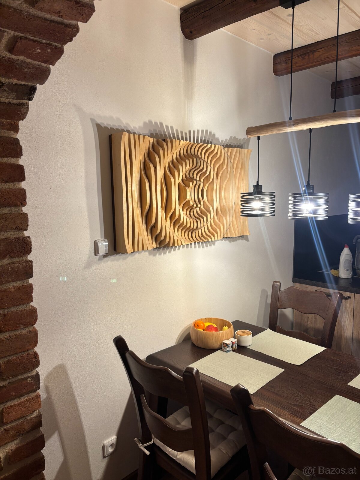 Handgemachtes Holzbild – Moderne 3D Wanddekoration - 2