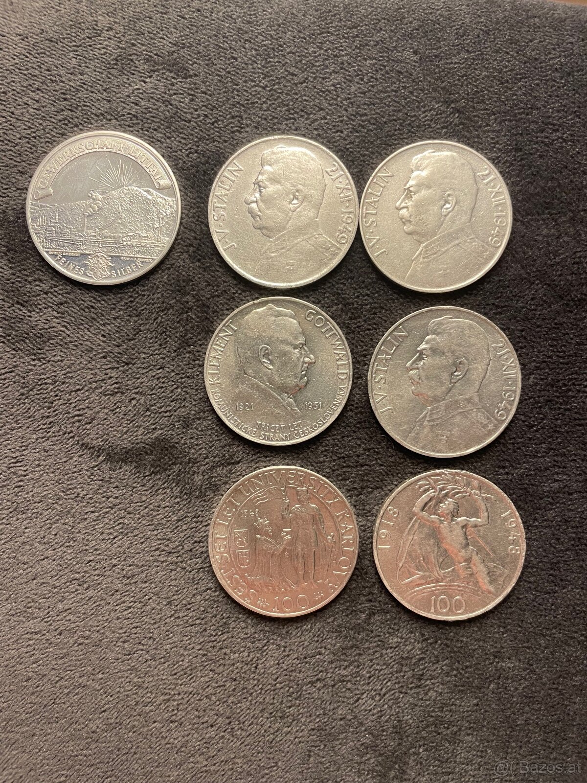 Münzen und einer Medaille bitten. - 2