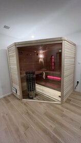 Sauna mit Eckeingang. Abmessungen - 2