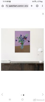 Modernes Stillleben mit Blumen - 2