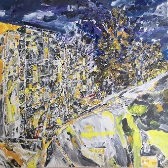 Kunstdruck: Lienfeldergasse 58 bei Nacht - 2