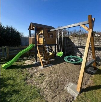 🌳 Kinderspielhaus / Garten-Spielplatz aus Massivholz 🛝 - 2