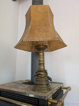 antike, rustikale Lampen, Spiegel, Barometer - 2