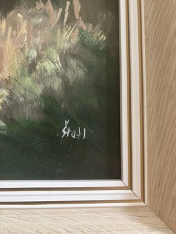 Bild maler Štefl, Heiligenblut mit Grossglockner 1955, 58x82 - 2