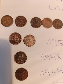 1 Pfeennig 1950 .10 Pfeennig,5 Pfeennig1948/9 - 2