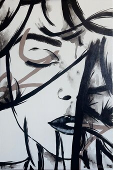 Bild (Abstraktes Porträt) Amaje Art – handgemalte Bilder - 2