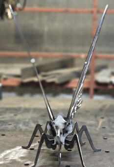 Metall-Schmetterling - Dekoration, Höhe 45 cm - stehend - Ve - 2