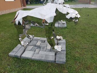 Lebensgroße Edelstahlskulptur - 2