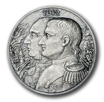 Silbermünzen Napoleon und Kutusow 2x2oz, 2012 ANTIK-FINISH - 2