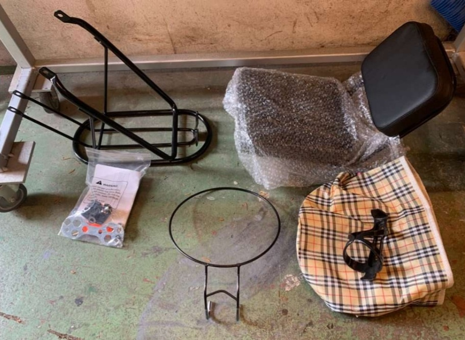 Dreirad -faltbar 35,6cm (14 Zoll), mit 2x Korb - 3