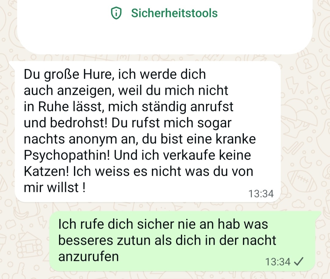 Achtung das alles schreibt nur sie es ist alles auf der poli - 3