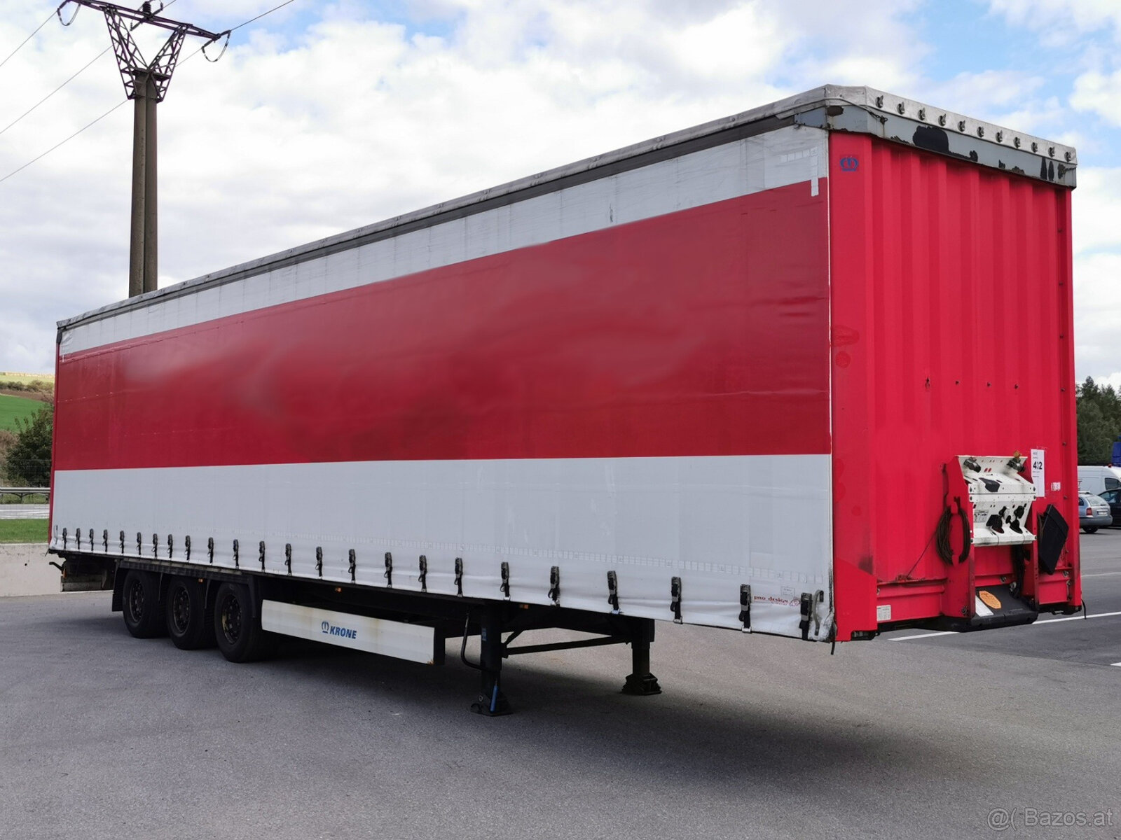 Pritschenauflieger mit Plane KRONE SD low deck - 3