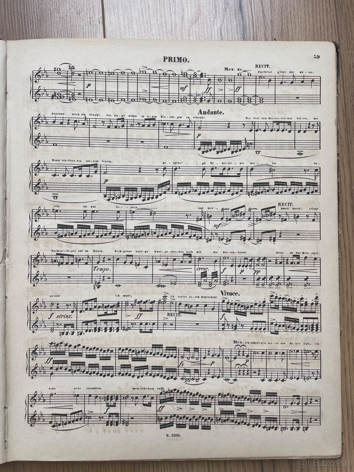 Historische Noten – Carl Maria von Weber: Der Freischütz - 3