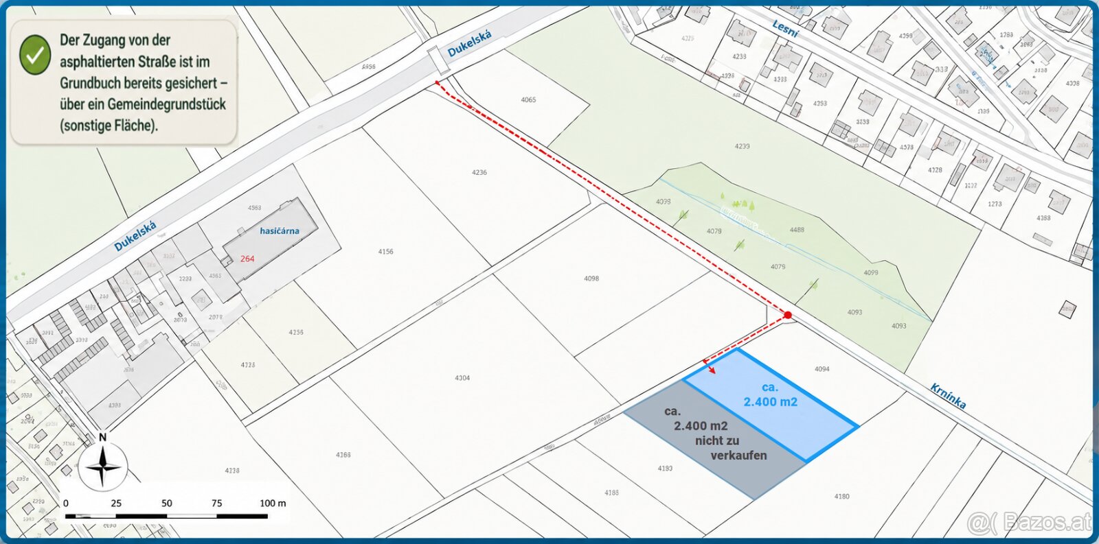 Grundstück in Třeboň – ca 2.400 m² | nahe Stadtzentrum - 3