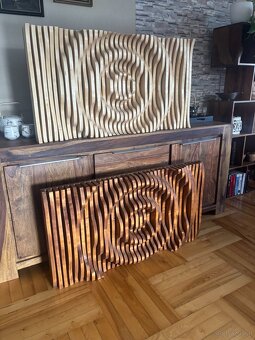 Handgemachtes Holzbild – Moderne 3D Wanddekoration - 3