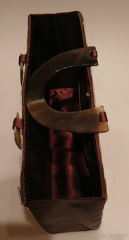elegante Abendtasche mit schillernden Perlmuttapplikationen, - 3