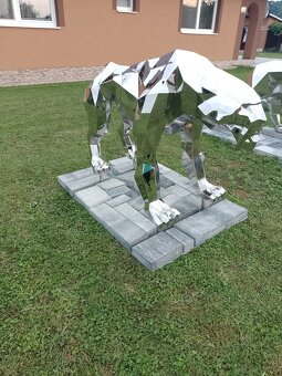 Lebensgroße Edelstahlskulptur - 3