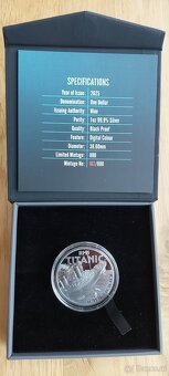 LUXUS Silbermünze 1 oz Titanic Black Proof 2025 - 3