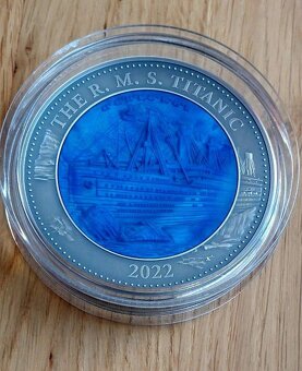 5 oz Titanic Silbermünze in Antik-Optik, Auflage 49 Stück - 3