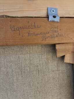 Gemälde Hermann Ruf - Pforzheim, original antikes Öl - 3