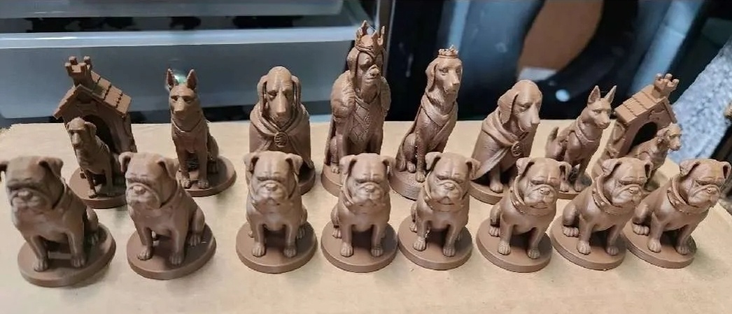 Schachspiel Hunde gegen Katzen - 4