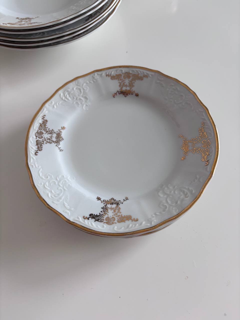 Porzellanset Bernadotte – Thun – Barockrelief mit Gold - 4