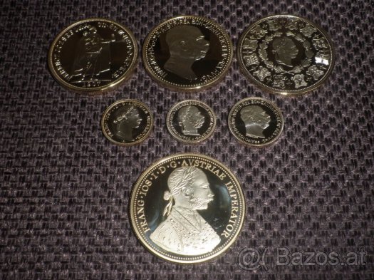 Kaiser FJI Franz Joseph Goldmünze vergoldet Replik beste Ges - 4