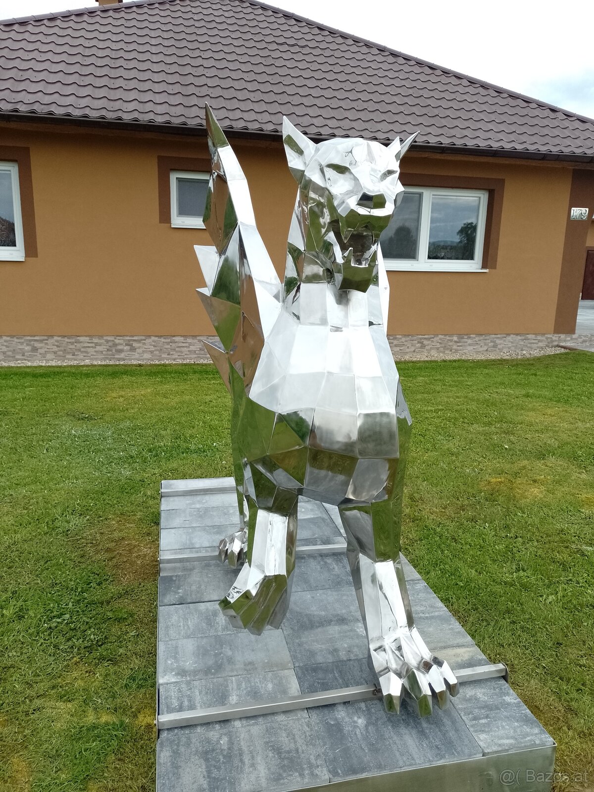 Lebensgroße Edelstahlskulptur - 4