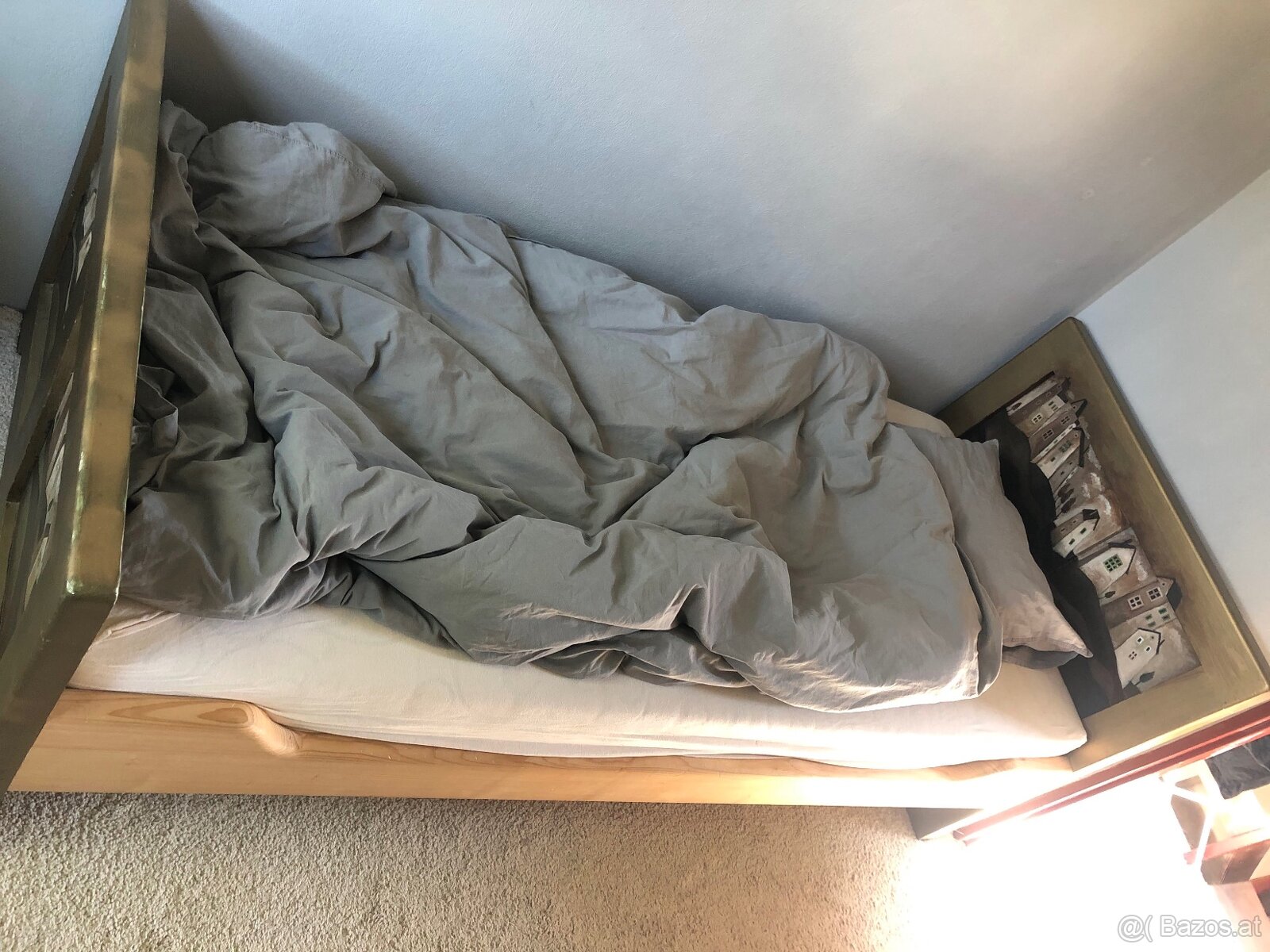 Secesná posteľ 90x200cm - 4