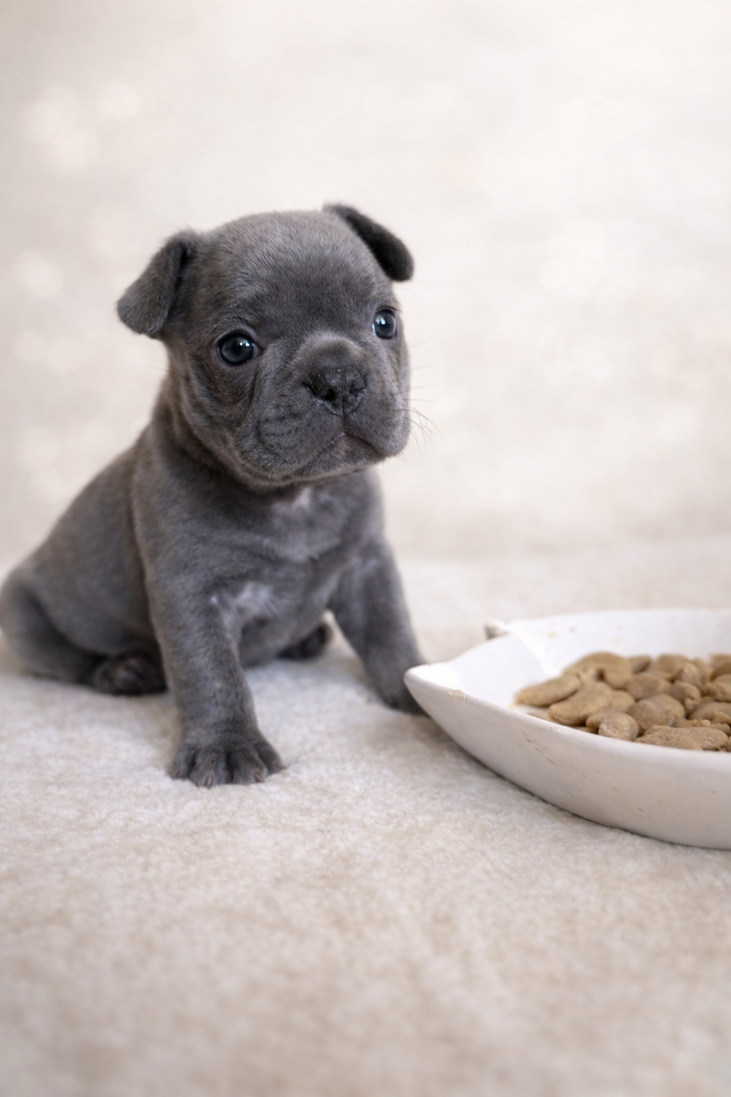 Exklusive Französische Bulldogge Hündin in Blau – seltene Ei - 4