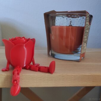 Sitzende Rose aus dem 3D-Druck – originelle Dekoration - 4