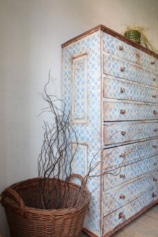Kommode blau-weiß - 4