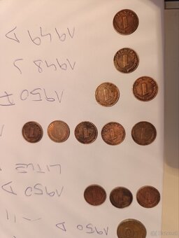 1 Pfeennig 1950 .10 Pfeennig,5 Pfeennig1948/9 - 4