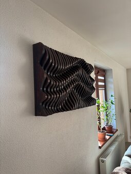 Handgemachtes Holzbild – Moderne 3D Wanddekoration - 4