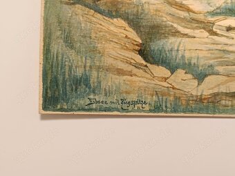 Gemälde M.Kawinek, Eibsee mit Zugspitze, 40x30cm - 4