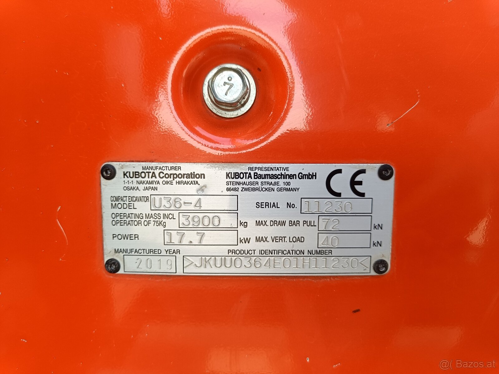 Minibagger Kubota U 36-4 - 5