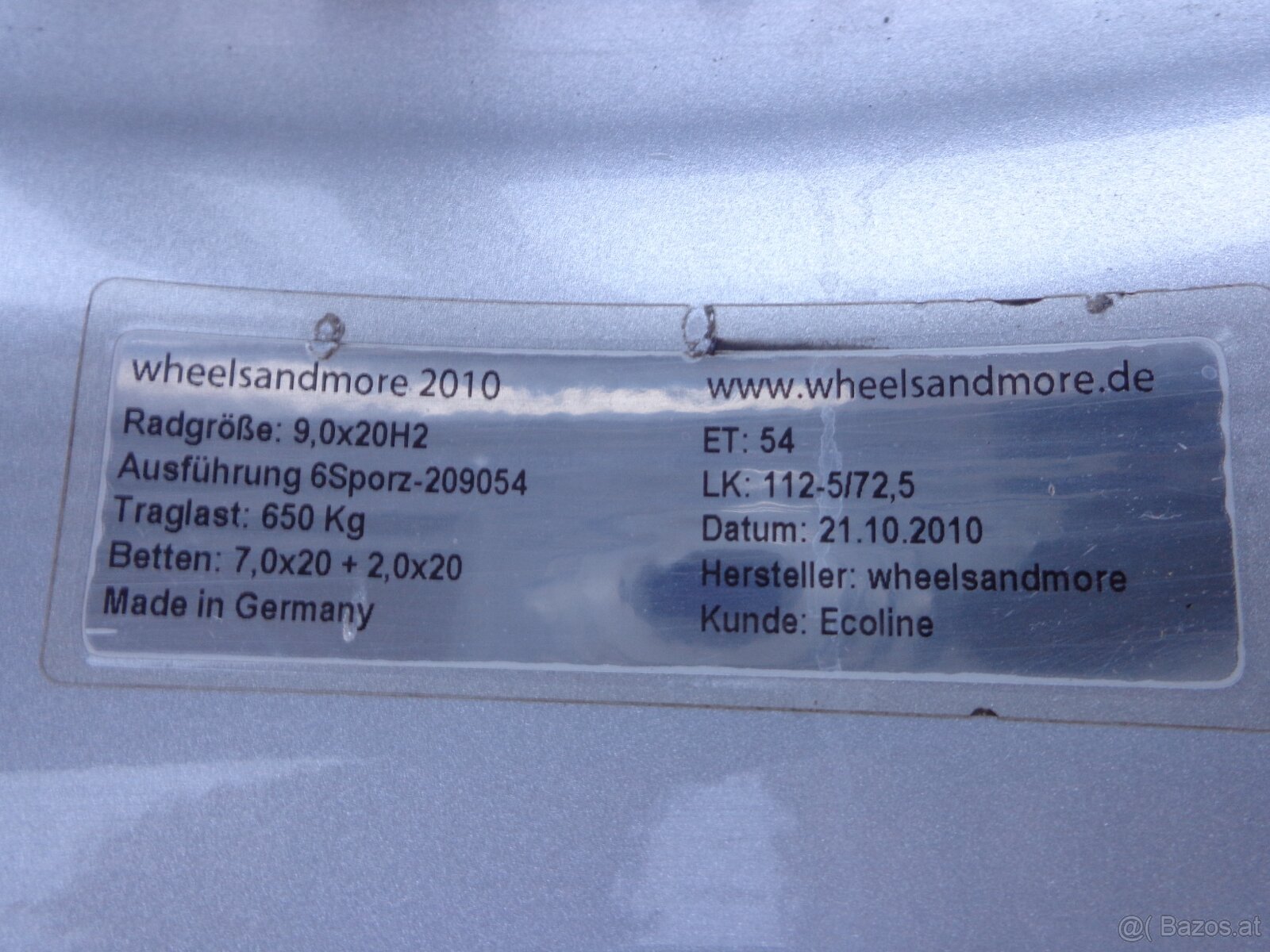 Original Wheelsandmore 20" Schmiedefelgen 3-teilig 5x112 (9 - 5