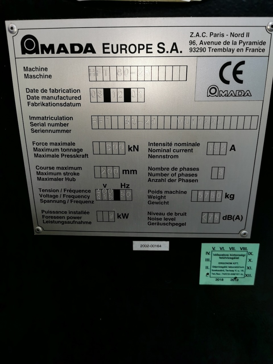 AMADA Abkantpresse / CNC HFT 80-25 - 5