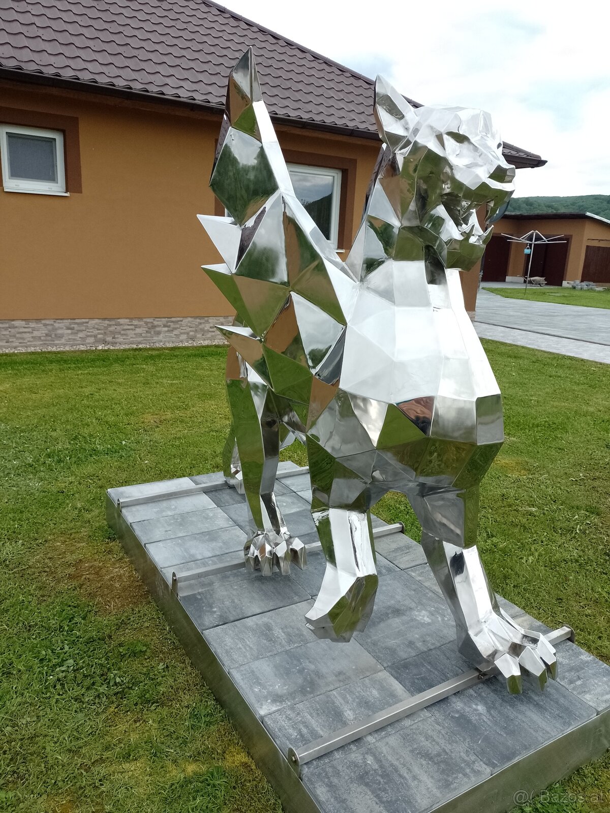 Lebensgroße Edelstahlskulptur - 5