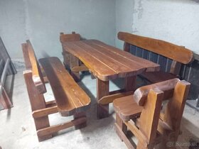 Massivholztisch - Eiche, Stôl z masívu - Dub - 5