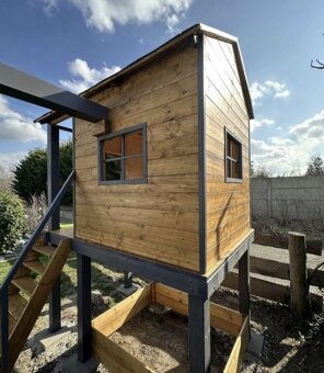 🌳 Kinderspielhaus / Garten-Spielplatz aus Massivholz 🛝 - 5