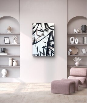 Bild (Abstraktes Porträt) Amaje Art – handgemalte Bilder - 5